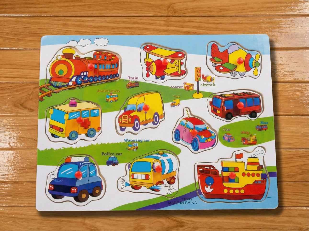 Wooden Educational Puzzle for Kids – Fine Motor & Cognitive Development Toy