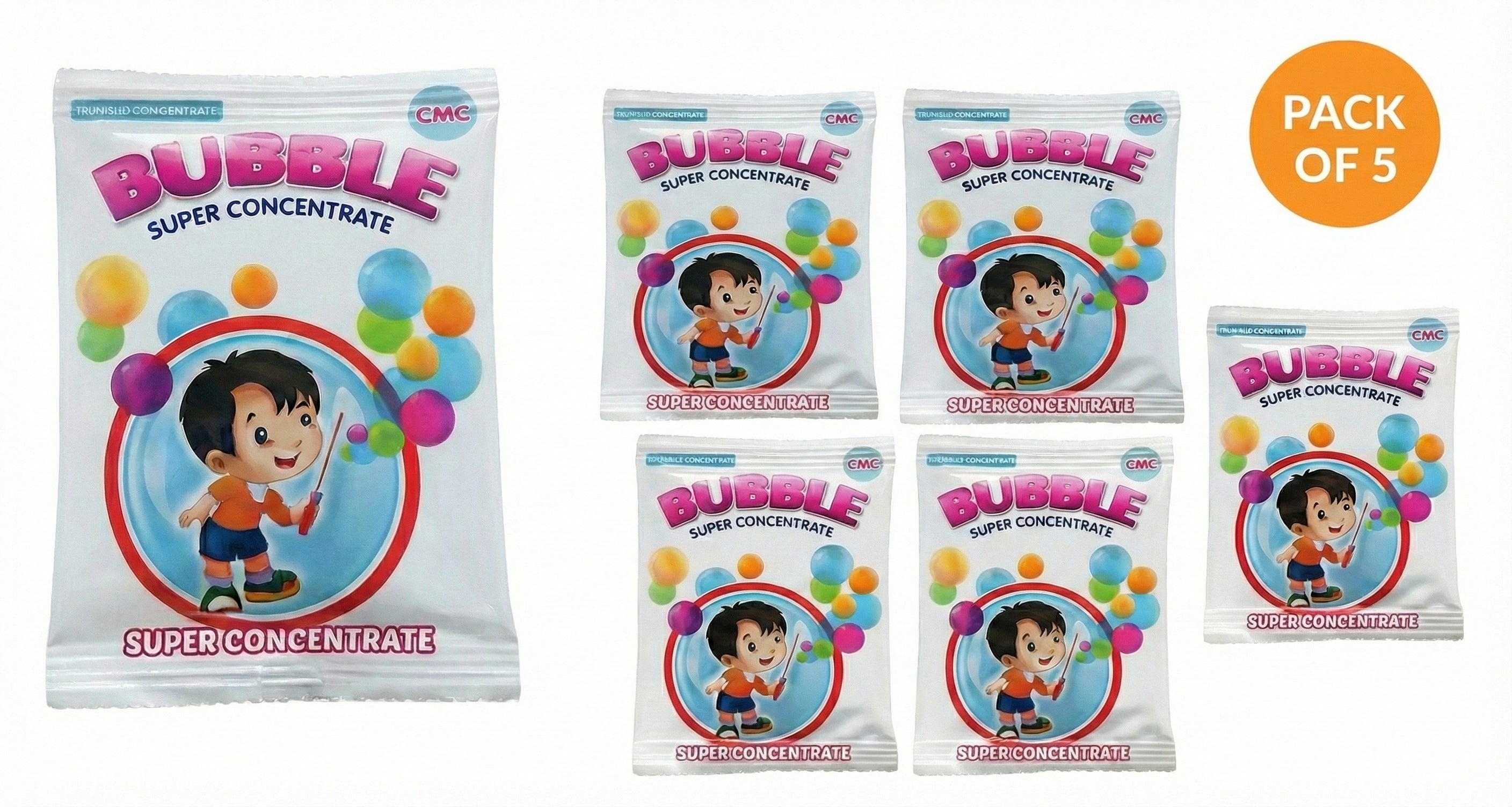 Bubble Super Concentrate 15ml Refill Sachet ( Pack Of 5 )